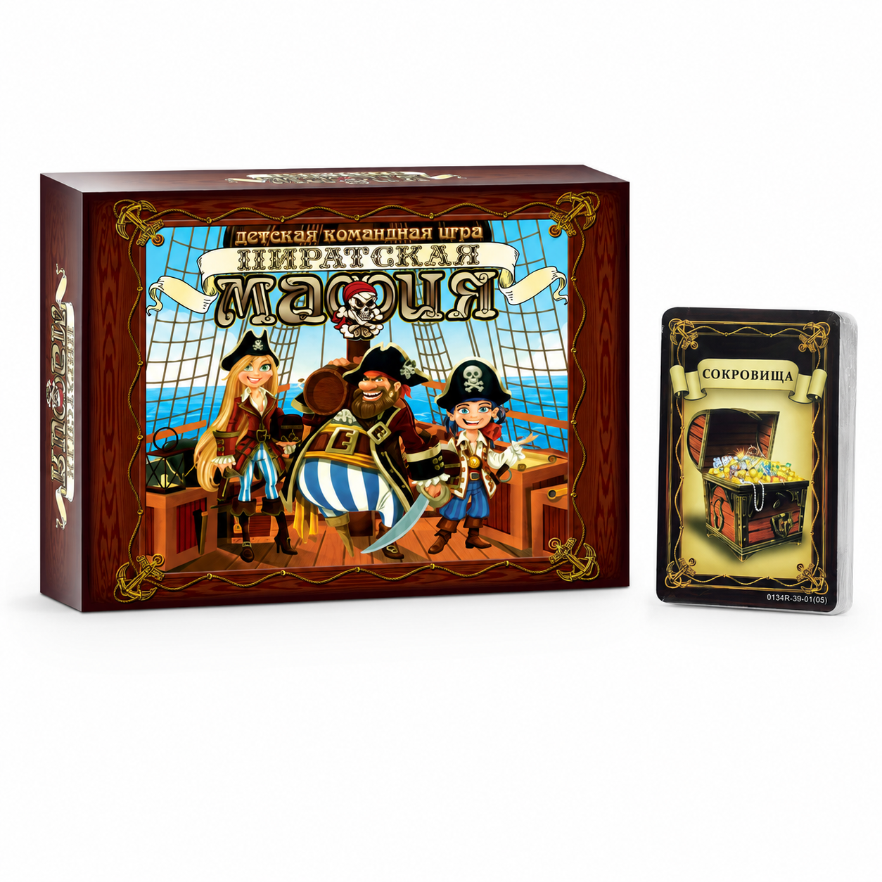 Party Games Mafia - Pirate Mafia Kids Team Card Board