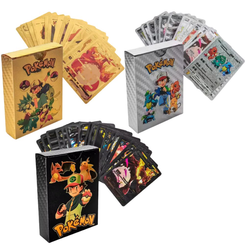 Party Games In Spanish - New 55PCS pokémon cards Vmax GX