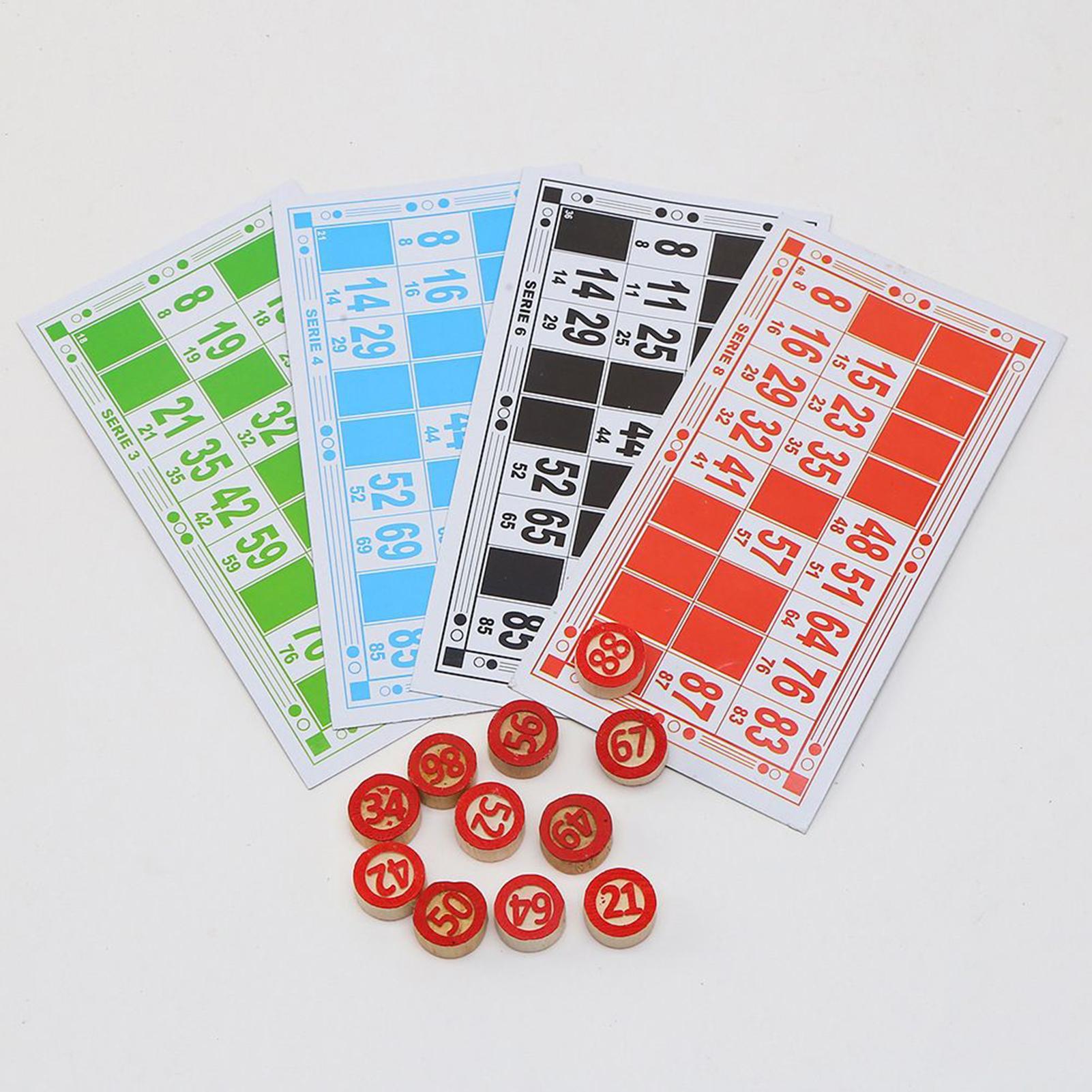 Play Friends Party Games - Bingo Set Funny Educational Interactive Vintage