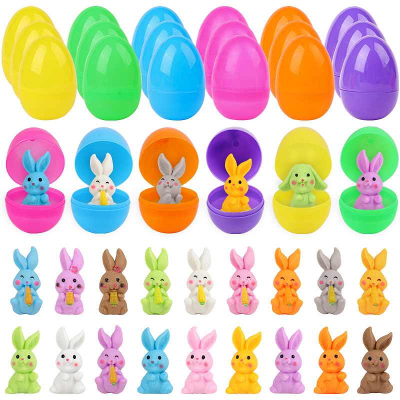 24Pcs Easter Egg With Rabbit F - Party Games Egg incelemesi ve fiyatı