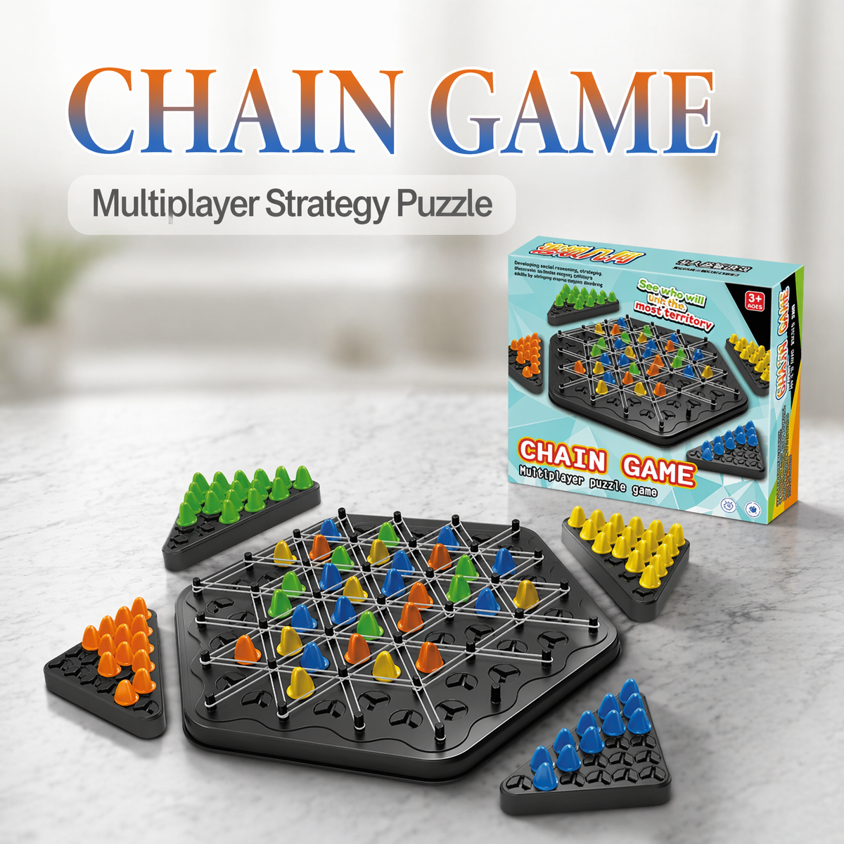 Chain Triangle Chess Game, Tri - Party Games Quiz incelemesi ve fiyatı