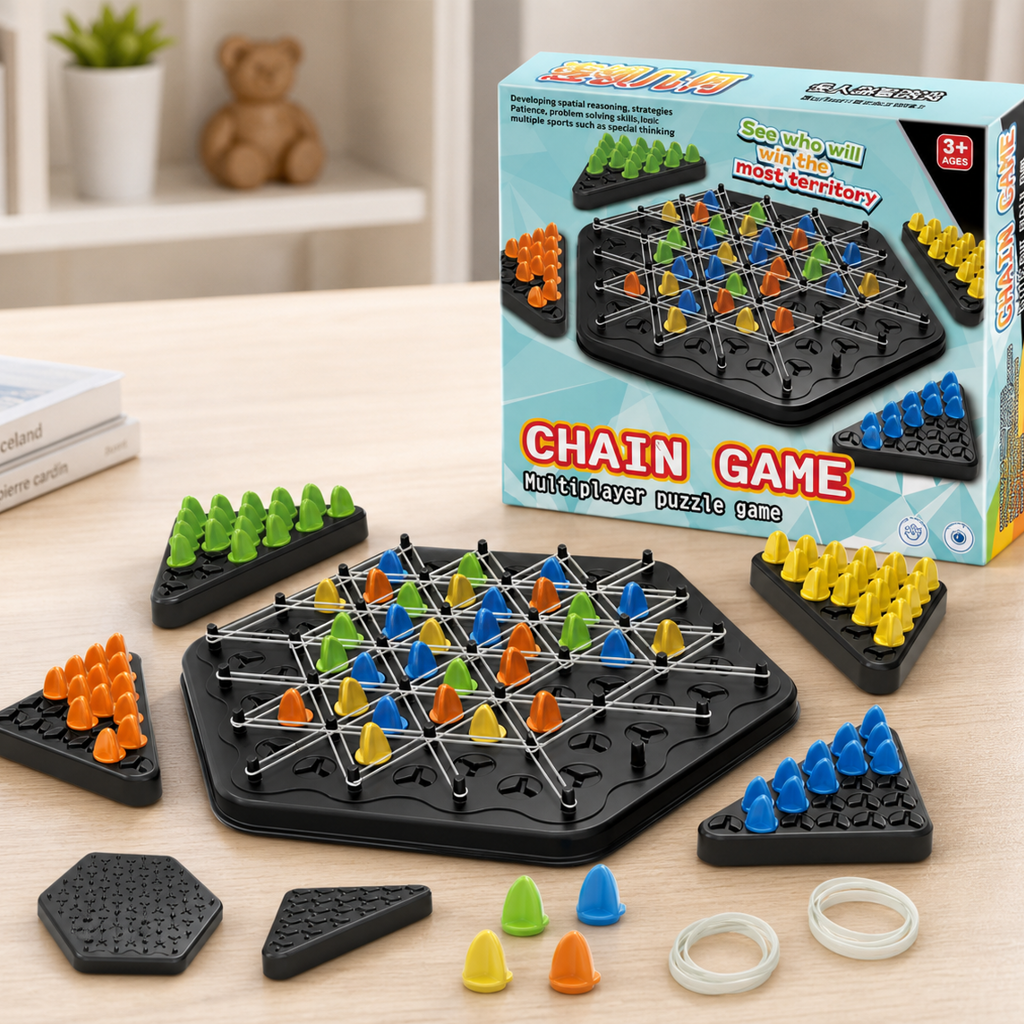 Chain Triangle Chess Game, Tri - Party Games Quiz incelemesi ve fiyatı