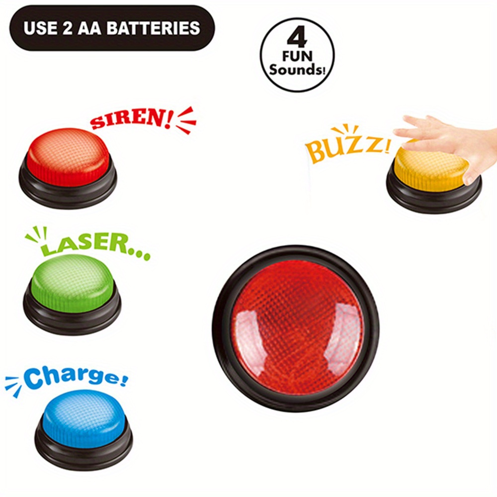 4pcs Lights and Sounds Buzzers - Party Family Games incelemesi ve fiyatı