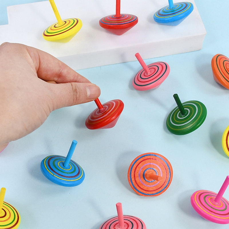 10/20Pcs Colorful Wooden Gyro  - Party Games Quiz incelemesi ve fiyatı