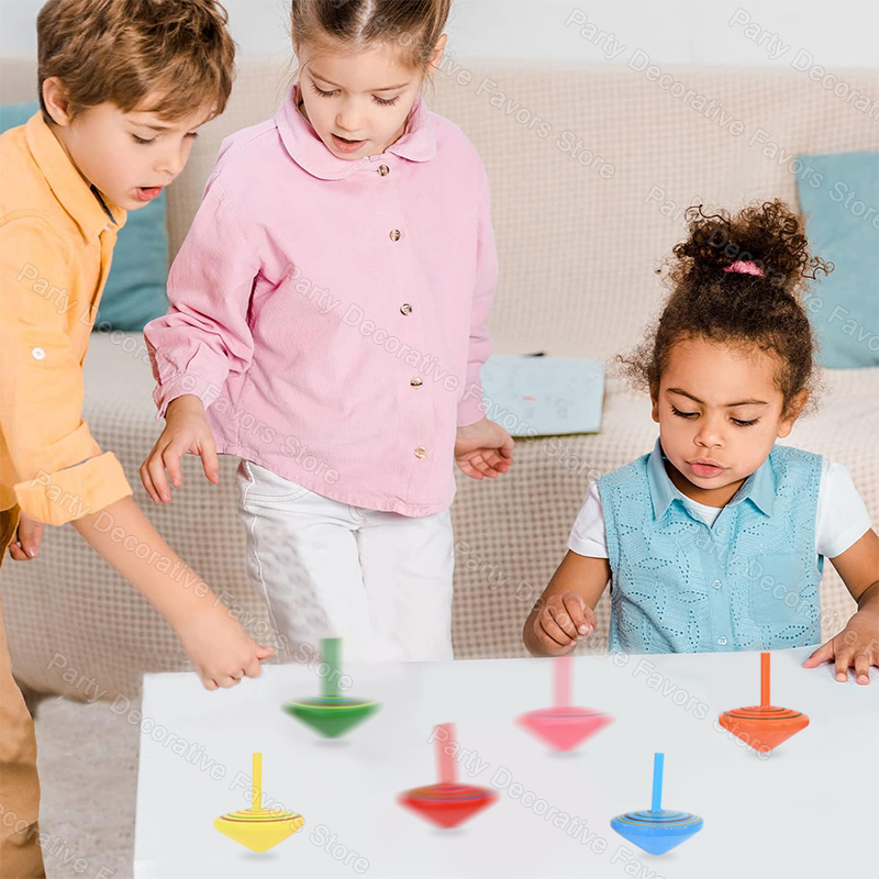 10/20Pcs Colorful Wooden Gyro  - Party Games Quiz incelemesi ve fiyatı
