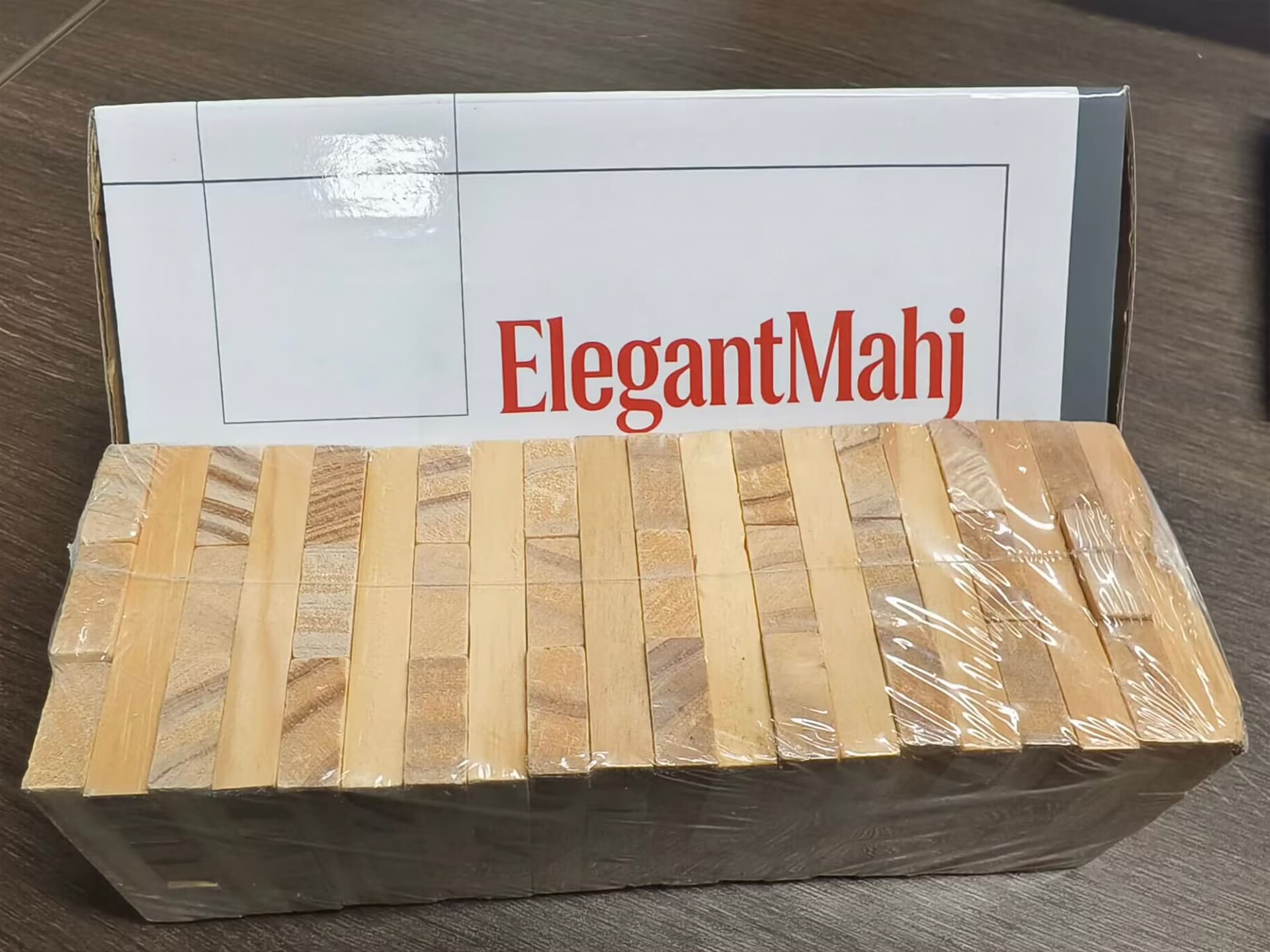 ElegantMahj Timber Tower Wood  - Party Family Games incelemesi ve fiyatı