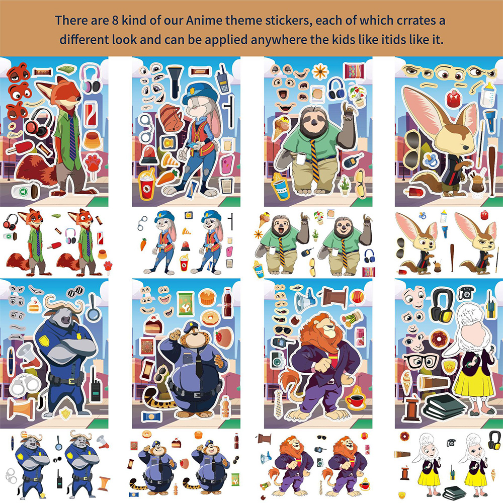 8/16pcs Disney Cartoon Zootopi - Zootopia Party Games incelemesi ve fiyatı
