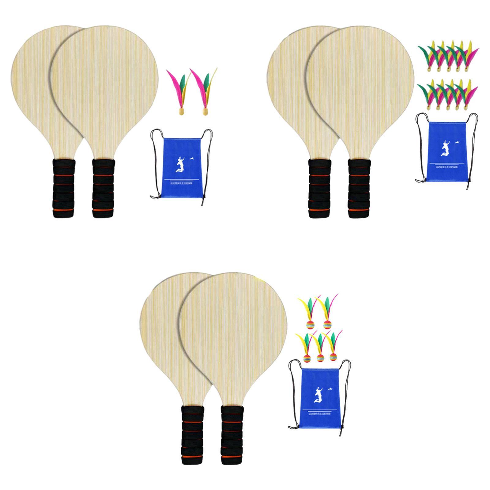 2Pcs Wood Badminton Paddle Set - Badminton Set Garden incelemesi ve fiyatı