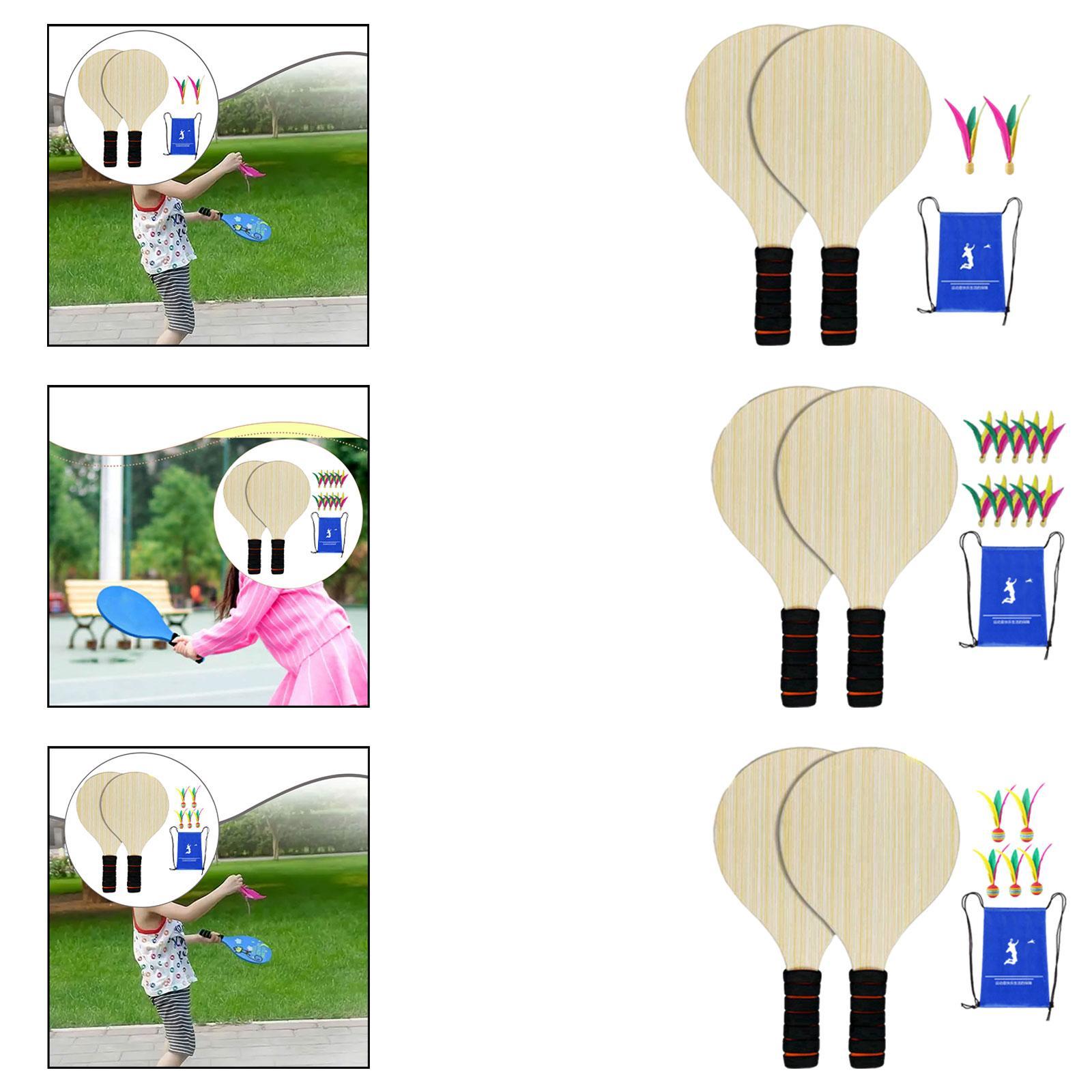 2Pcs Wood Badminton Paddle Set - Badminton Set Garden incelemesi ve fiyatı
