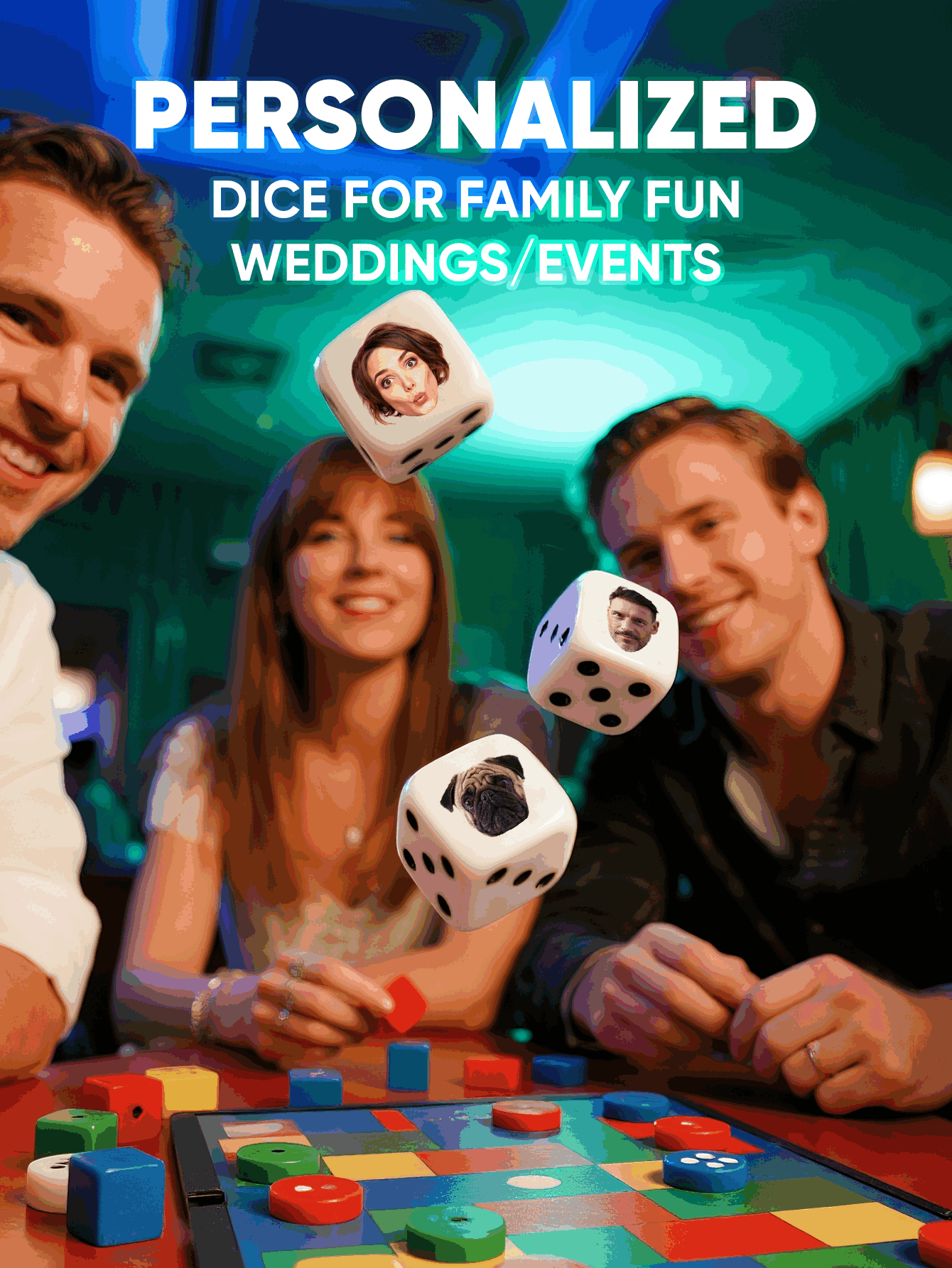 Custom Face Dice Personalized  - Party Family Games incelemesi ve fiyatı