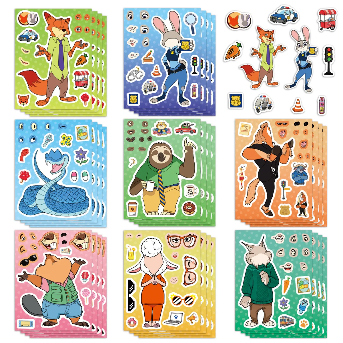 8/16Sheets Zootopia 2 Disney M - Zootopia Party Games incelemesi ve fiyatı
