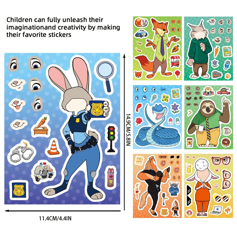 8/16Sheets Zootopia 2 Disney M - Zootopia Party Games incelemesi ve fiyatı