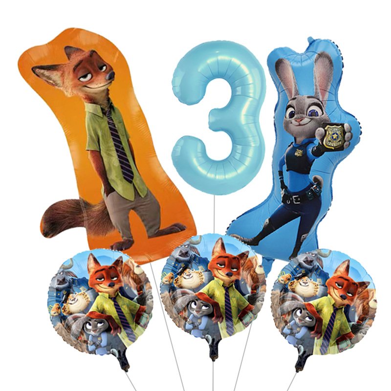 Large Zootopia Foil Balloons & - Zootopia Party Games incelemesi ve fiyatı