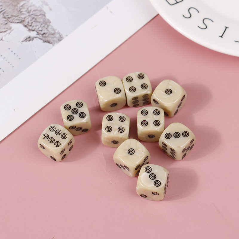 10pcs Round Corners 6-sided D6 - Party Games Gamecube incelemesi ve fiyatı