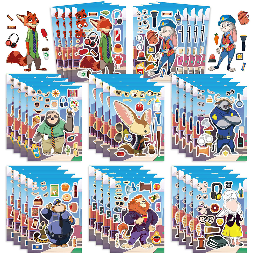 8/16pcs Disney Cartoon Zootopi - Zootopia Party Games incelemesi ve fiyatı