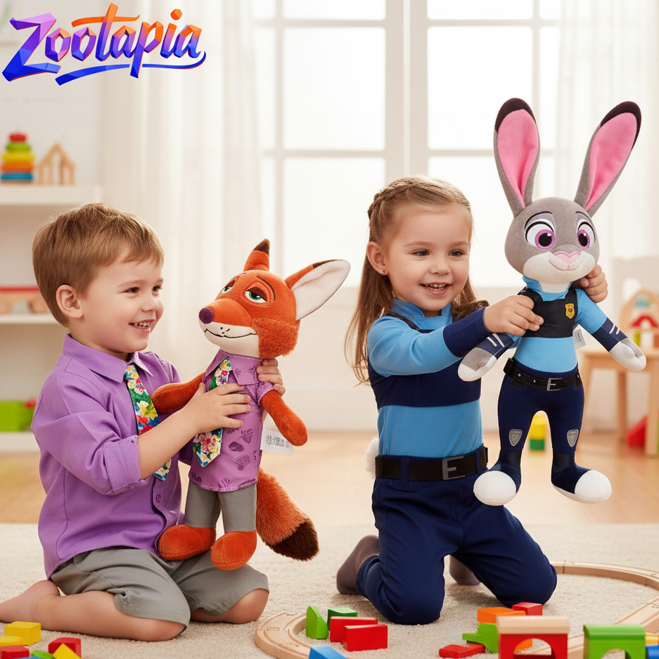 Cute Zootopia Nick Judy Plush  - Zootopia Party Games incelemesi ve fiyatı