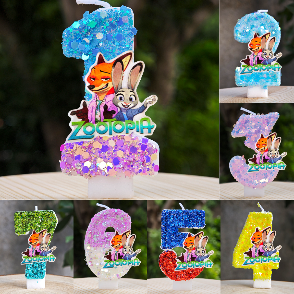 Zootopia Candle Number 0-9 Soc - Zootopia Party Games incelemesi ve fiyatı