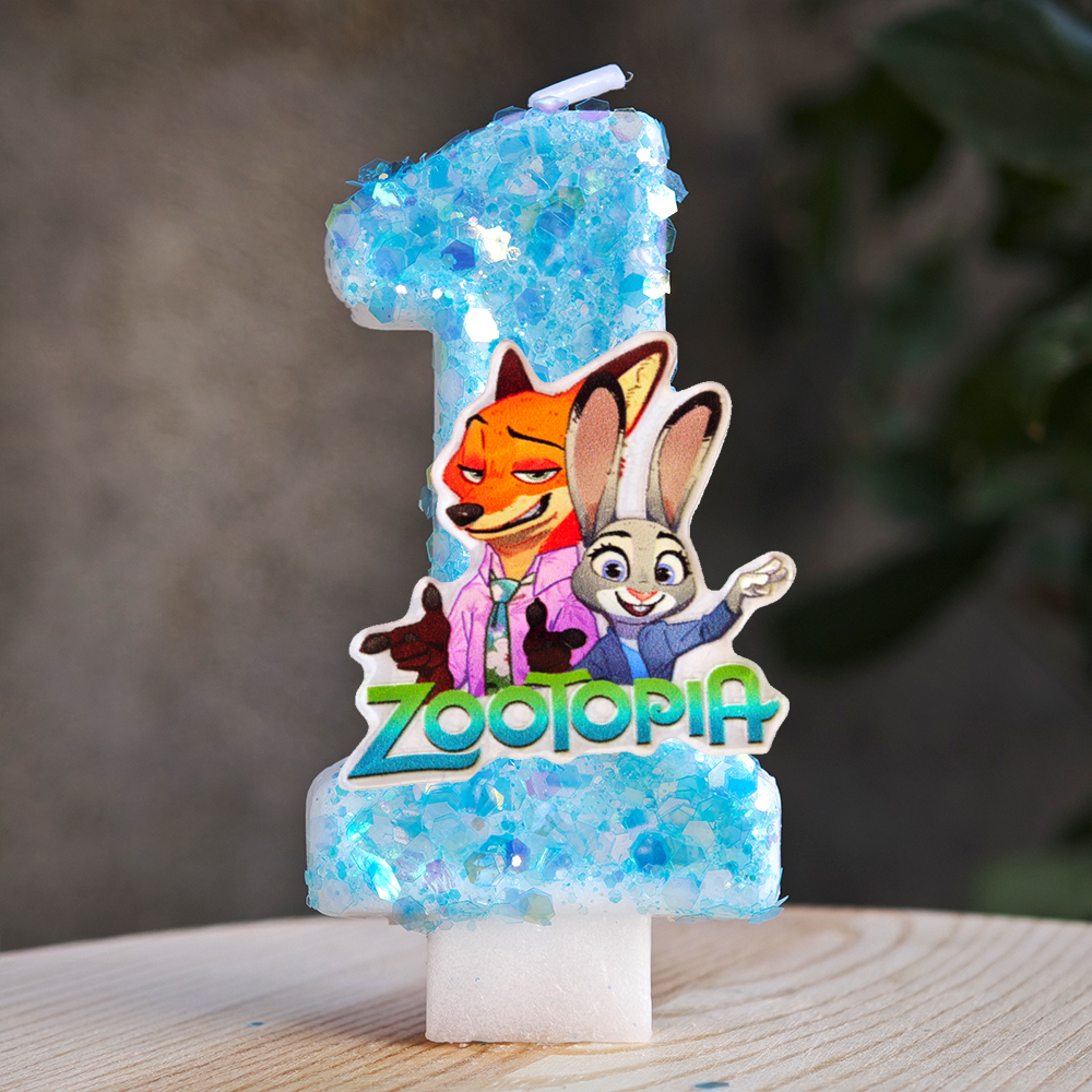 Zootopia Candle Number 0-9 Soc - Zootopia Party Games incelemesi ve fiyatı