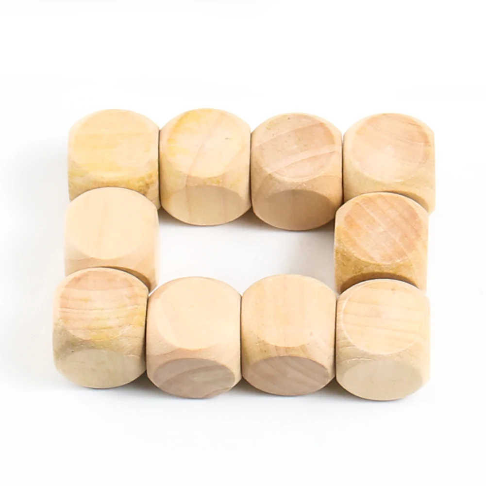 6pcs 20mm Blank Wooden Dice 6  - Party Games Gamecube incelemesi ve fiyatı