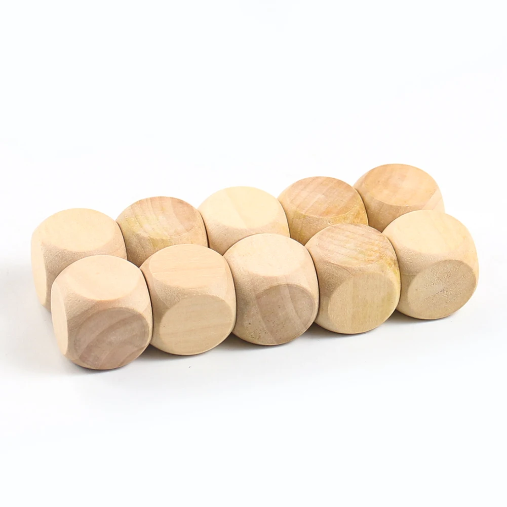 6pcs 20mm Blank Wooden Dice 6  - Party Games Gamecube incelemesi ve fiyatı