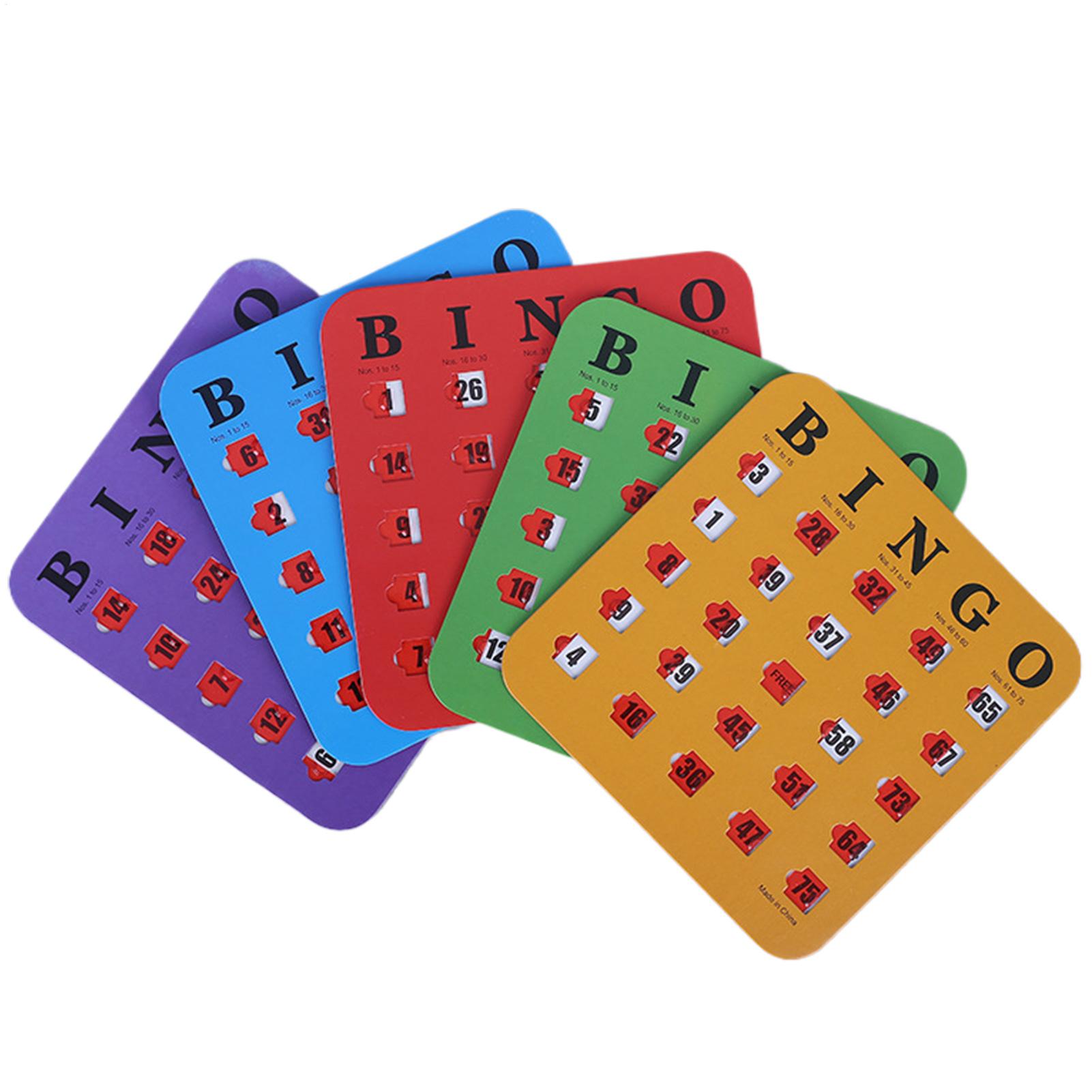 5pcs Sliding Bingo Game Cards  - Party Family Games incelemesi ve fiyatı