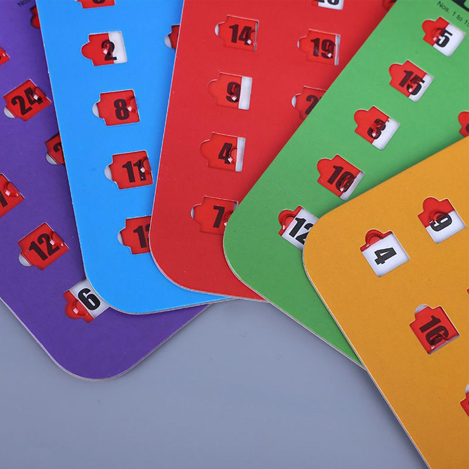 5pcs Sliding Bingo Game Cards  - Party Family Games incelemesi ve fiyatı