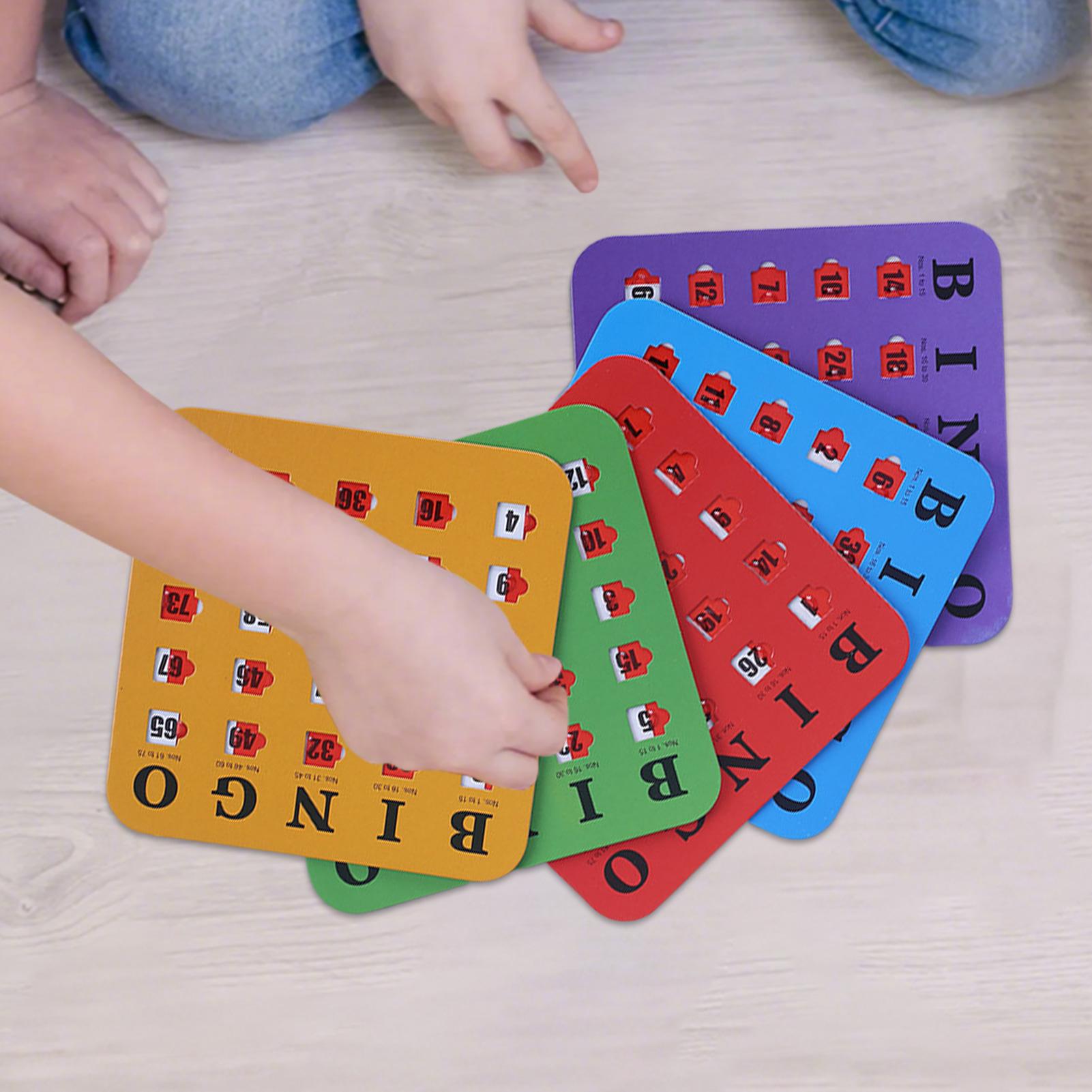 5pcs Sliding Bingo Game Cards  - Party Family Games incelemesi ve fiyatı