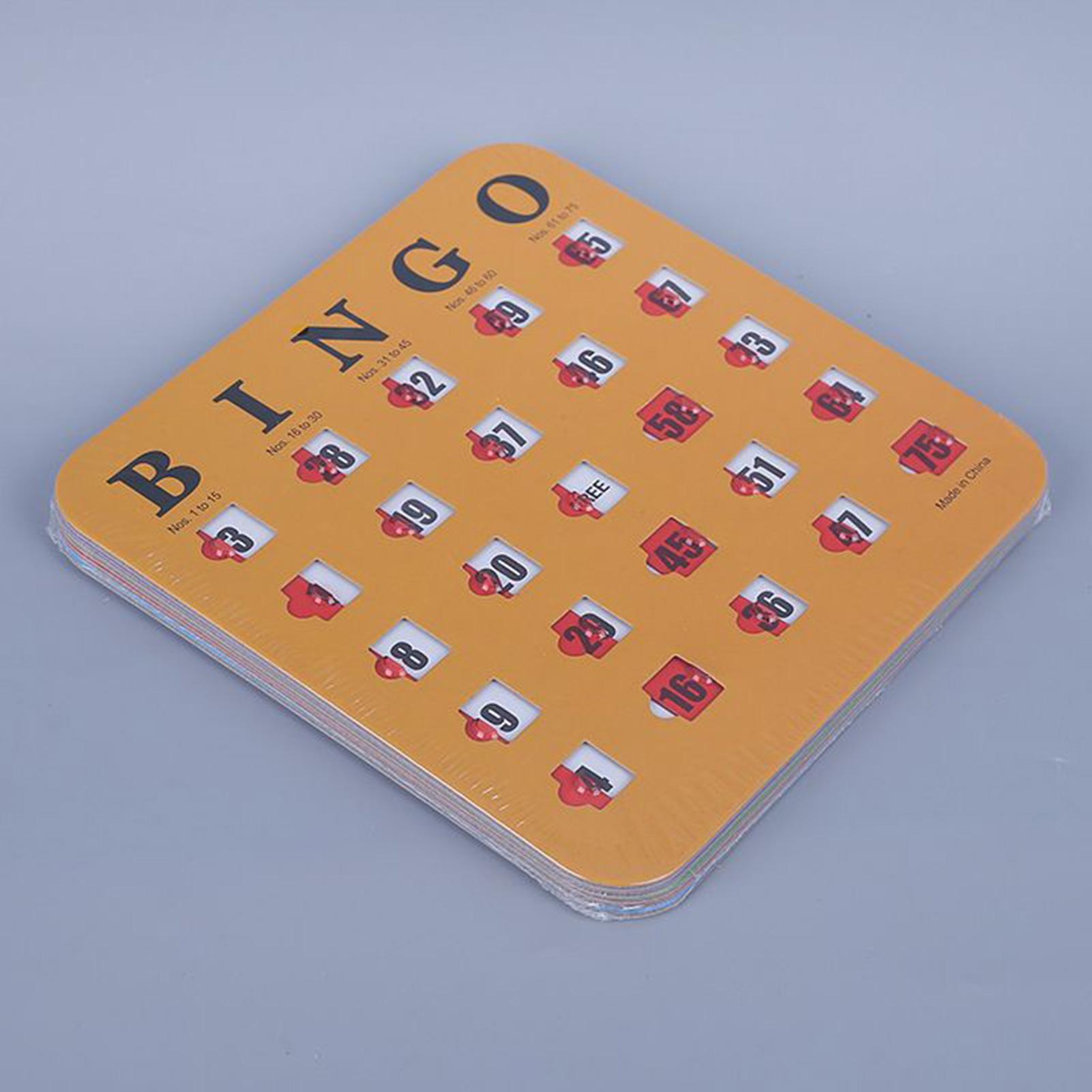 5pcs Sliding Bingo Game Cards  - Party Family Games incelemesi ve fiyatı