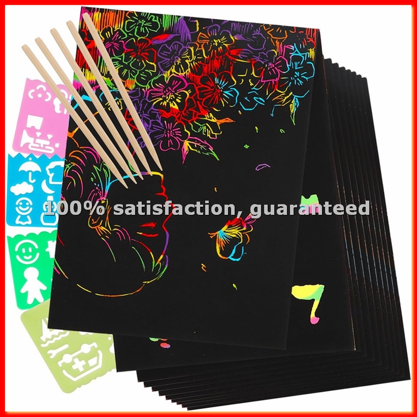 Scratch Paper Art Set, Black C - Party Games Kit incelemesi ve fiyatı