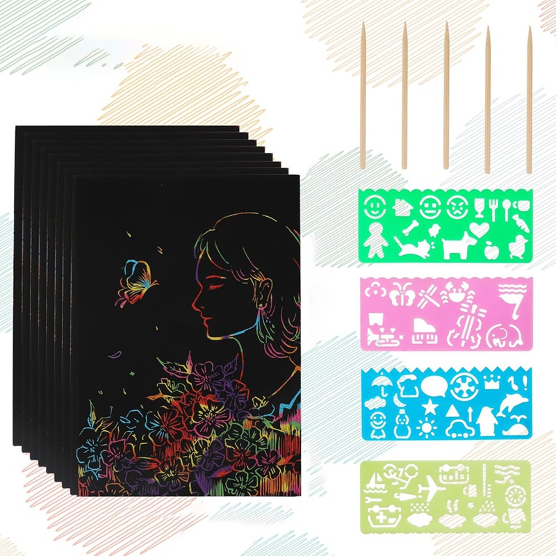 Scratch Paper Art Set, Black C - Party Games Kit incelemesi ve fiyatı