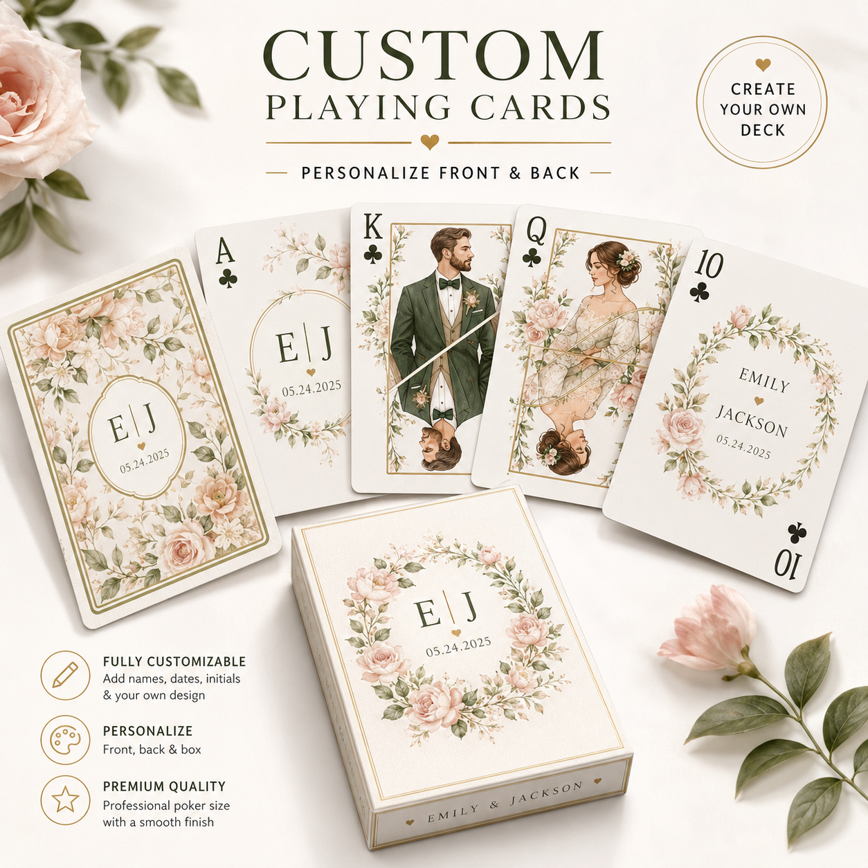 Custom Poker Playing Cards Per - Party Games Name incelemesi ve fiyatı