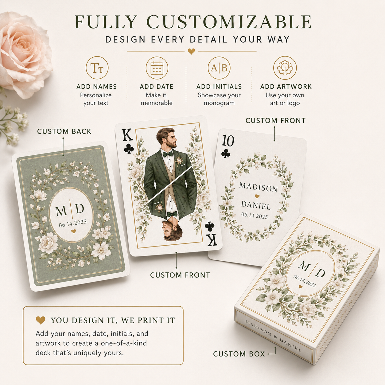 Custom Poker Playing Cards Per - Party Games Name incelemesi ve fiyatı