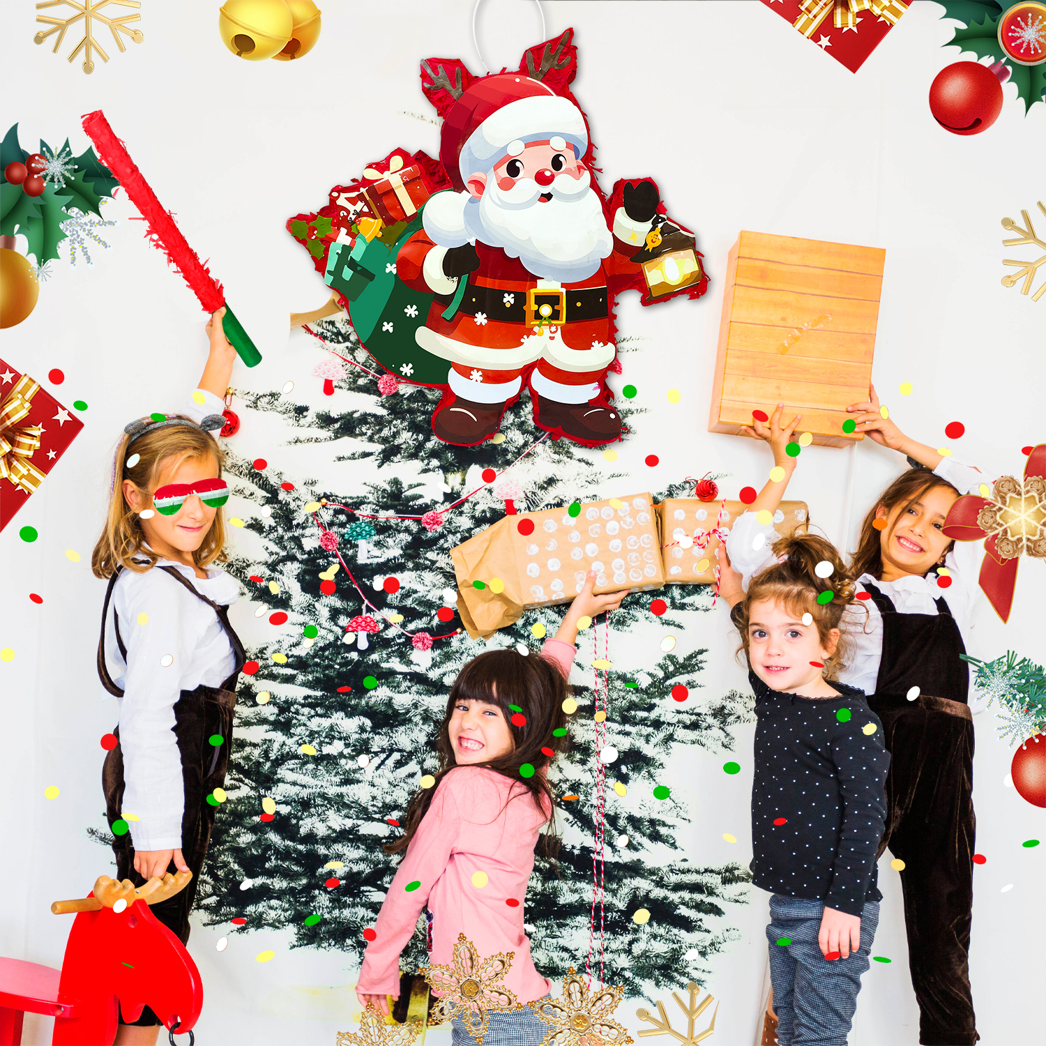 4 Pcs Christmas Santa Claus Pi - Party Games At Christmas incelemesi ve fiyatı