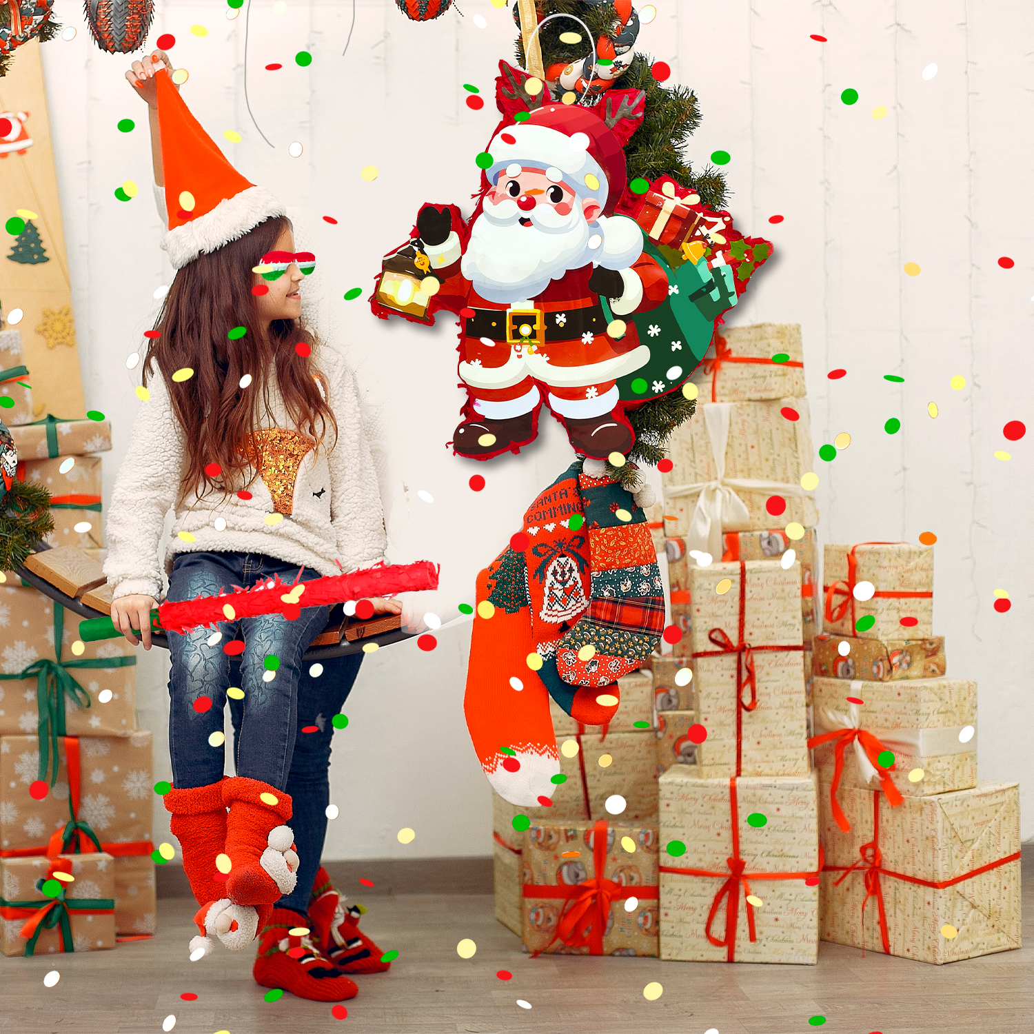 4 Pcs Christmas Santa Claus Pi - Party Games At Christmas incelemesi ve fiyatı