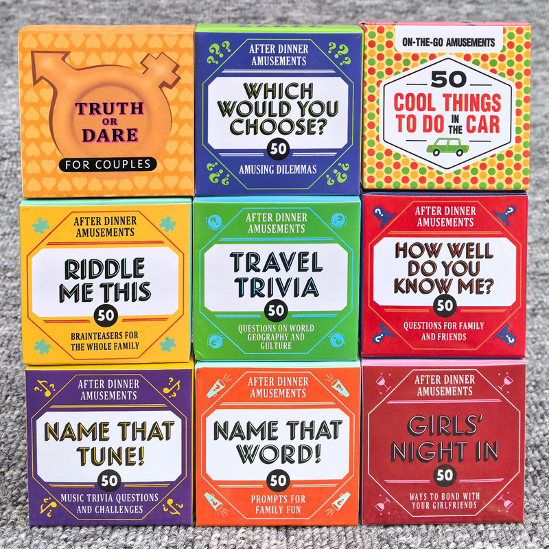 50 Pieces After-Dinner Amuseme - Party Family Games incelemesi ve fiyatı