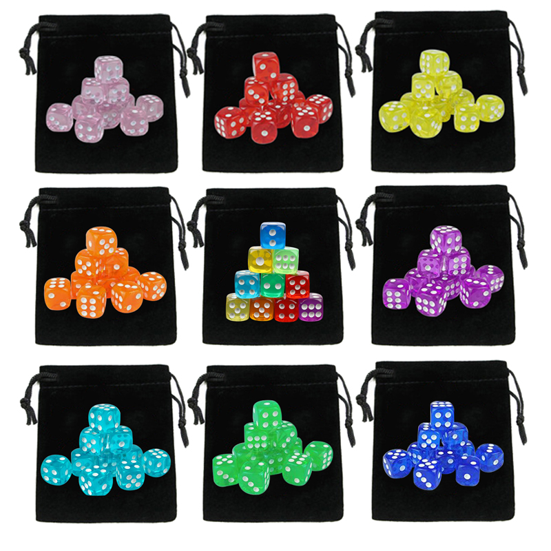 10Pcs Dices with Drawstring Di - Party Games Gamecube incelemesi ve fiyatı