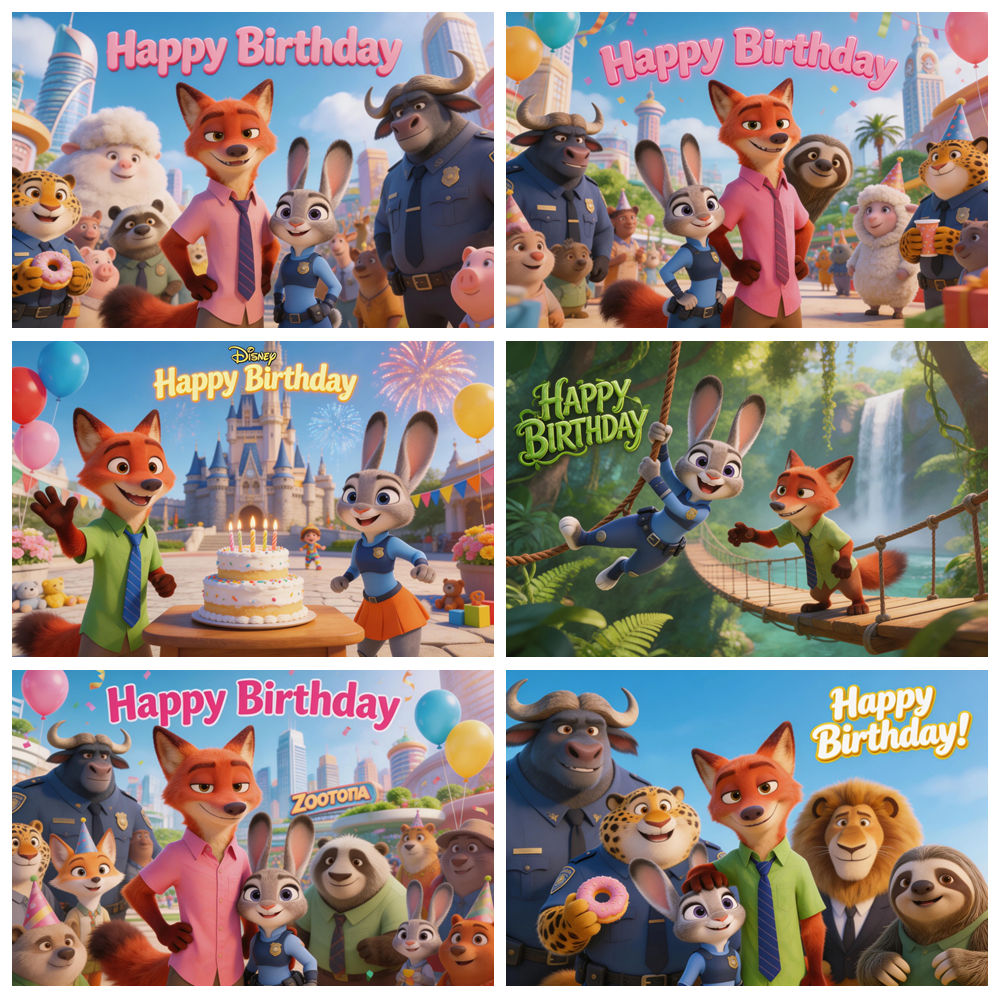 Zootopia Theme Birthday Party  - Zootopia Party Games incelemesi ve fiyatı