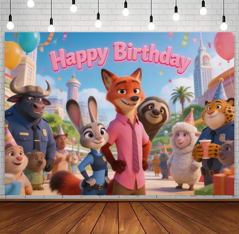 Zootopia Theme Birthday Party  - Zootopia Party Games incelemesi ve fiyatı