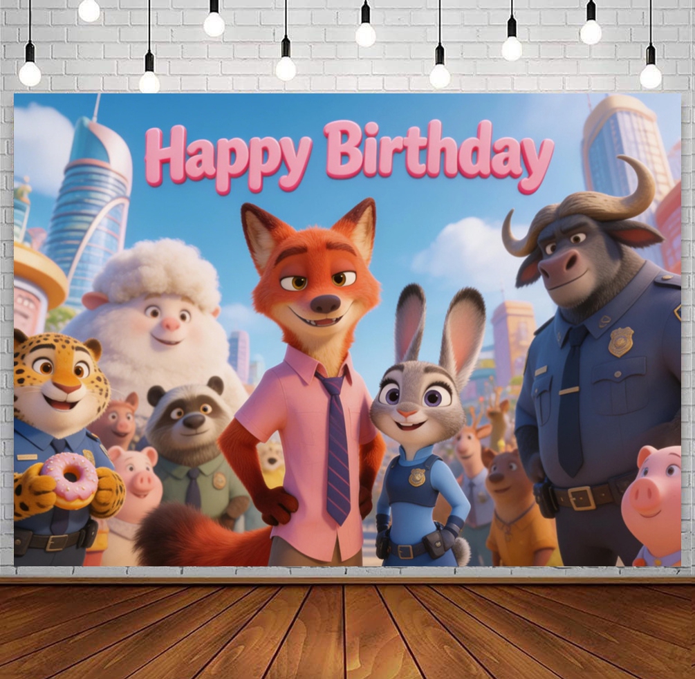 Zootopia Theme Birthday Party  - Zootopia Party Games incelemesi ve fiyatı