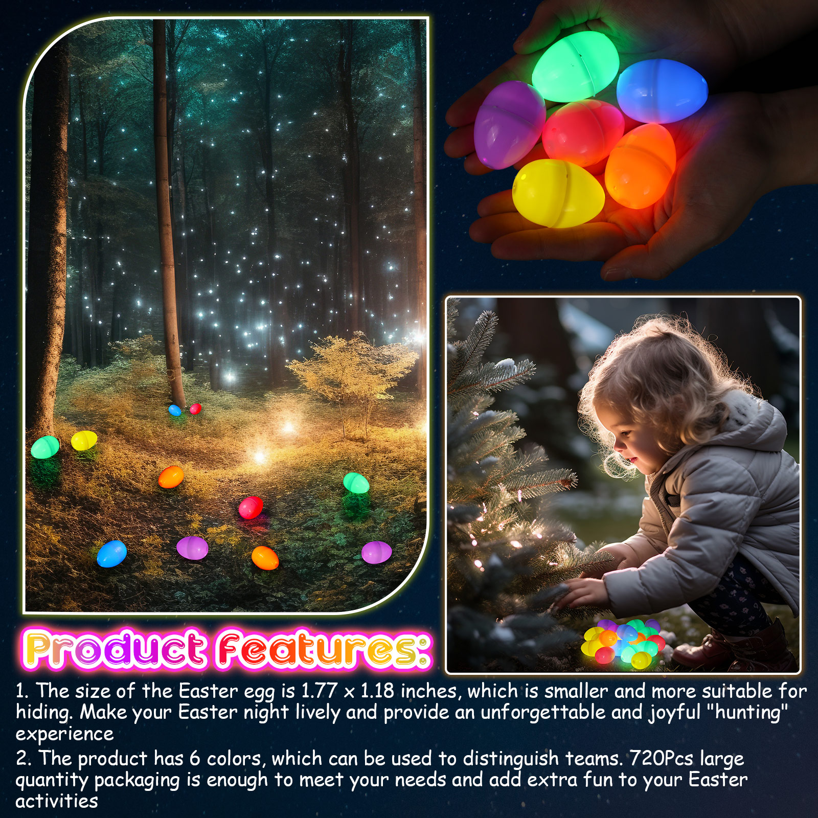 100-300Set Easter Eggs with Mi - Party Games Egg incelemesi ve fiyatı