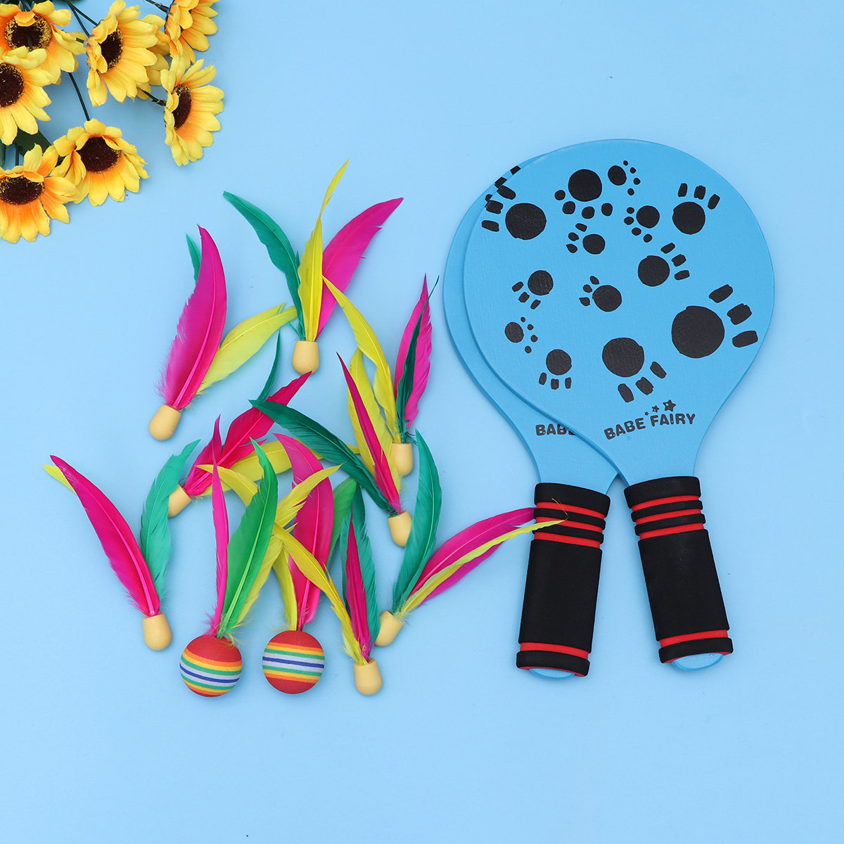 Premium Wooden Beach Paddle Se - Badminton Set Garden incelemesi ve fiyatı