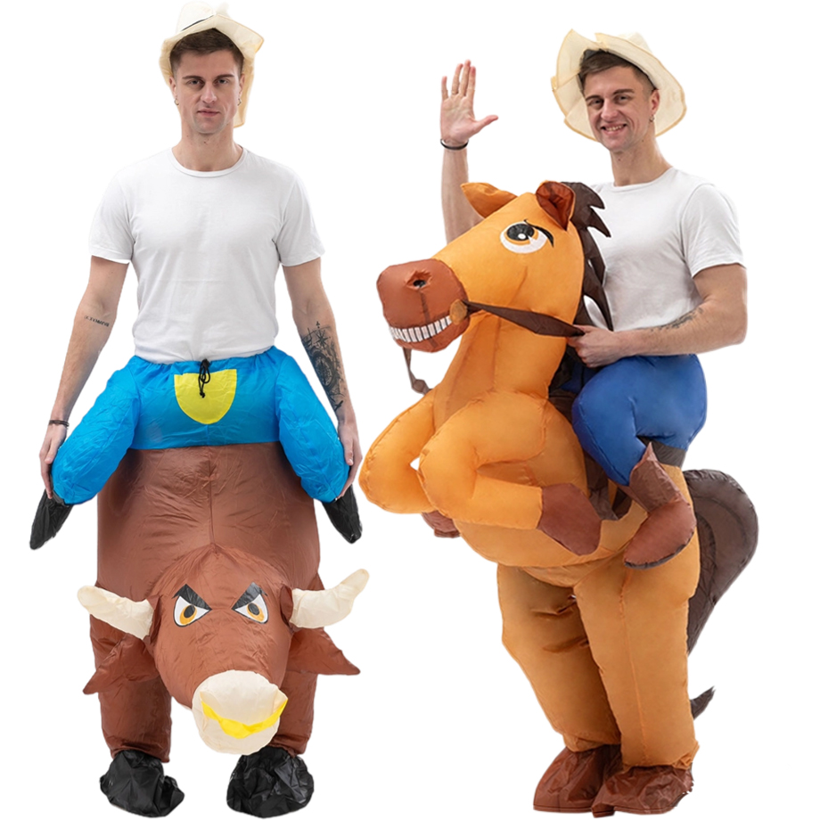 Fun Inflatable Cowboy Costume  - Party Games In Spanish incelemesi ve fiyatı