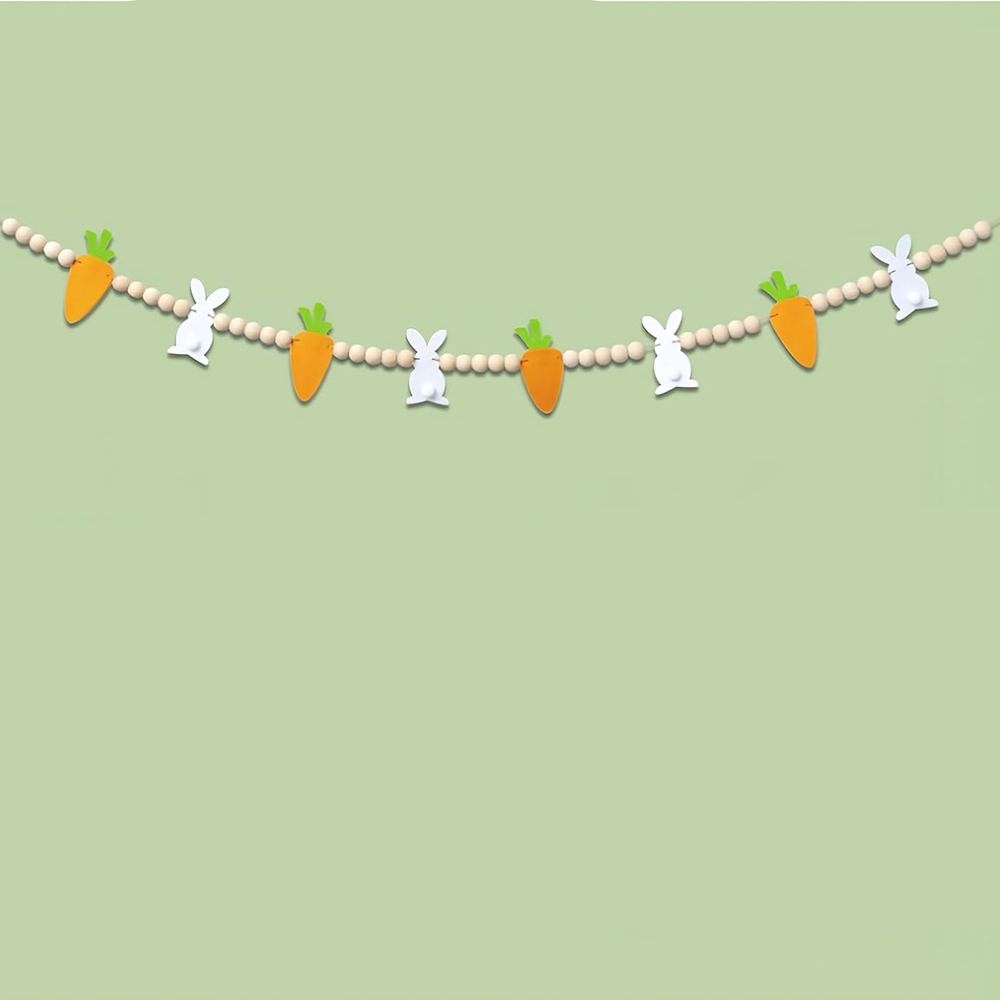 Bunny rabbit Carrot Garland ha - Party Games Egg incelemesi ve fiyatı