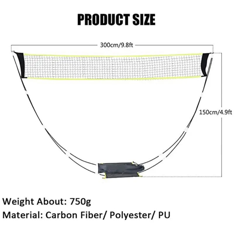 Foldable Badminton Net Set for - Badminton Set Garden incelemesi ve fiyatı