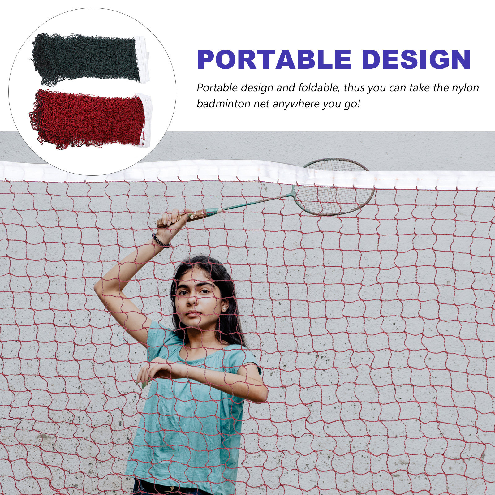 2Pcs Portable Badminton Net Fo - Badminton Set Garden incelemesi ve fiyatı