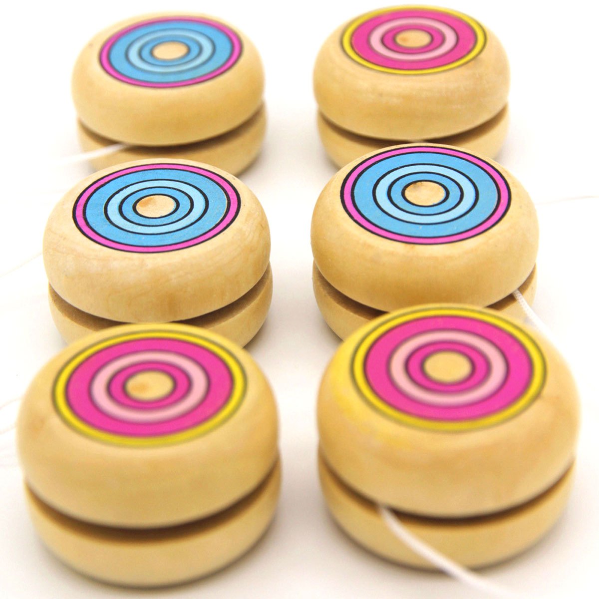 2pcs Wooden Circular Yo-Yo Bal - Party Games Physical incelemesi ve fiyatı