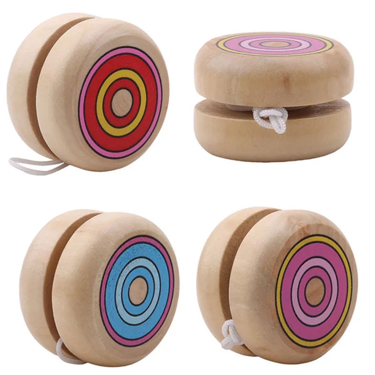 2pcs Wooden Circular Yo-Yo Bal - Party Games Physical incelemesi ve fiyatı