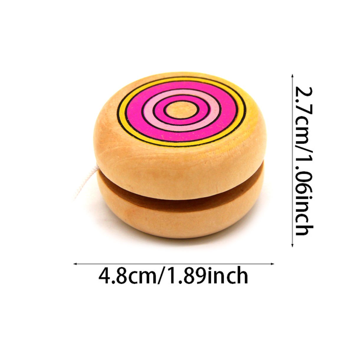 2pcs Wooden Circular Yo-Yo Bal - Party Games Physical incelemesi ve fiyatı