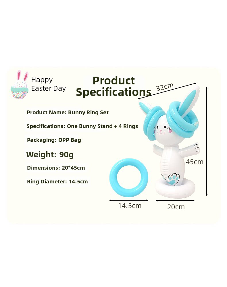 Easter Inflatable Bunny Ring T - Party Games Egg incelemesi ve fiyatı