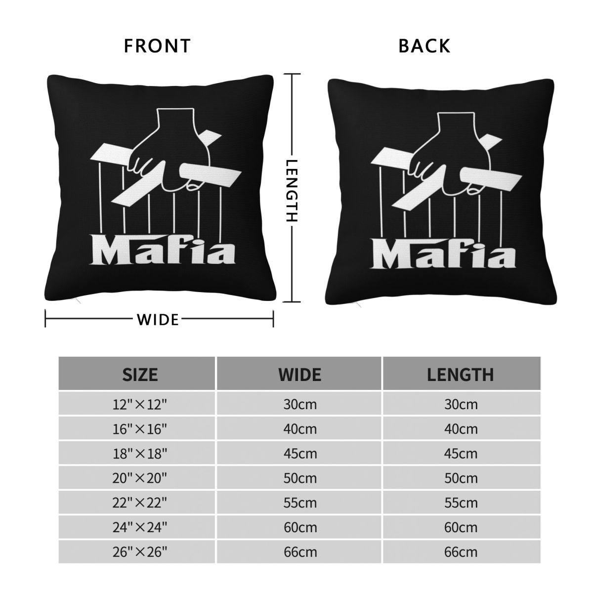 Mafia Party Game Square Pillow - Party Games Mafia incelemesi ve fiyatı